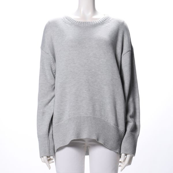 ラウンドネックドロップショルダーニット