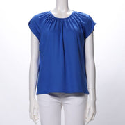 ギャザードネックカットソー