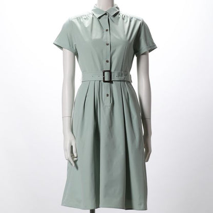 コットンナイロンストレッチシャツワンピース