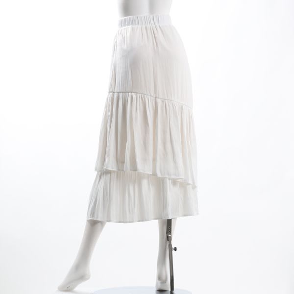 ドレープサテンギャザースカート