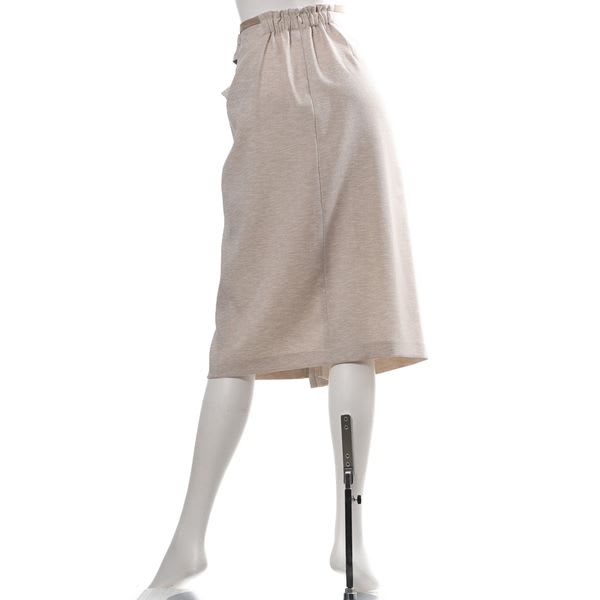 リネンライクリボンラップ風スカート