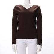 すっきりVネックニット