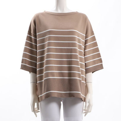 ボーダー柄ニット