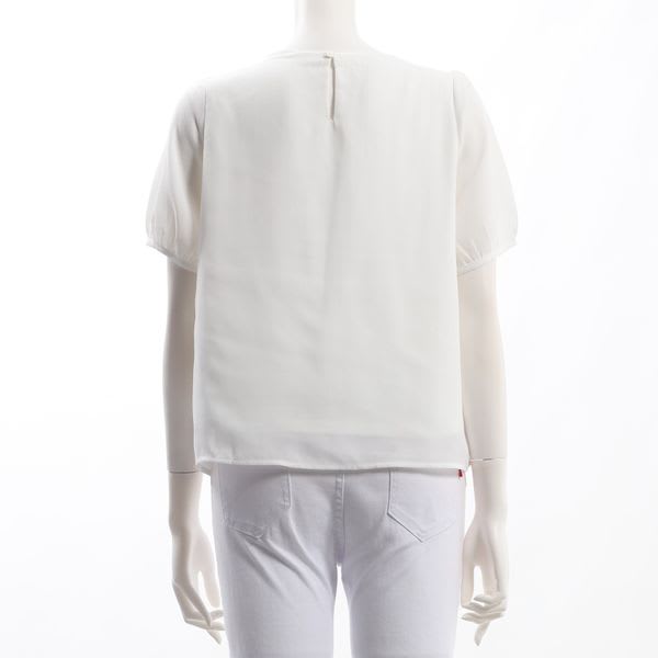 ふんわりお袖タックネックブラウス