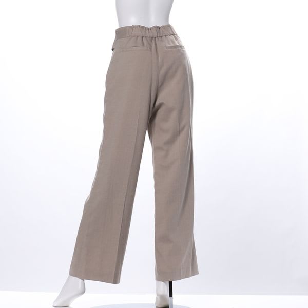 ヘリンボンストライプタック入りストレートパンツ