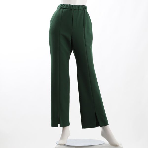 アムンゼンツィルジャージーセンターシームフロントスリットパンツ