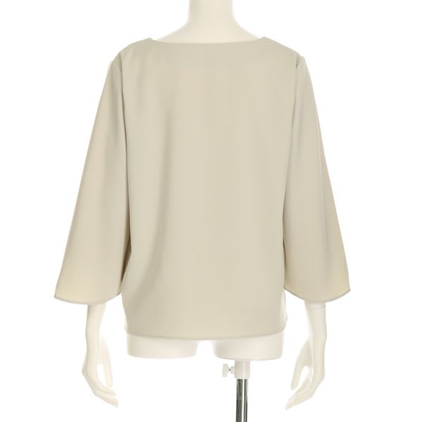 ツイスト袖Vネックブラウス