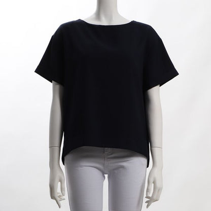 リネンライクツイルボートネックブラウス