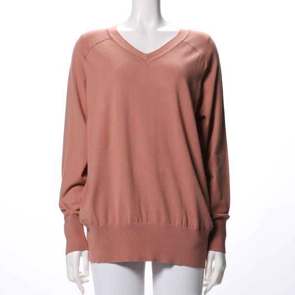 ラグランスリーブVネックニット