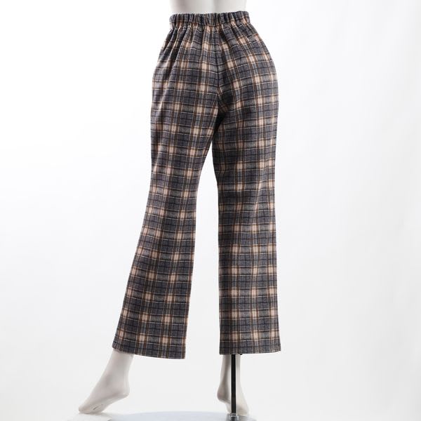 チェック柄パンツ