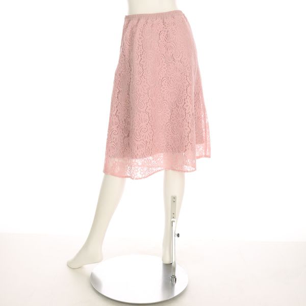 総レースフレアスカート