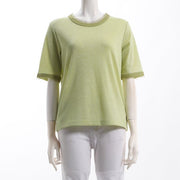 ラメリブチュールカットソー