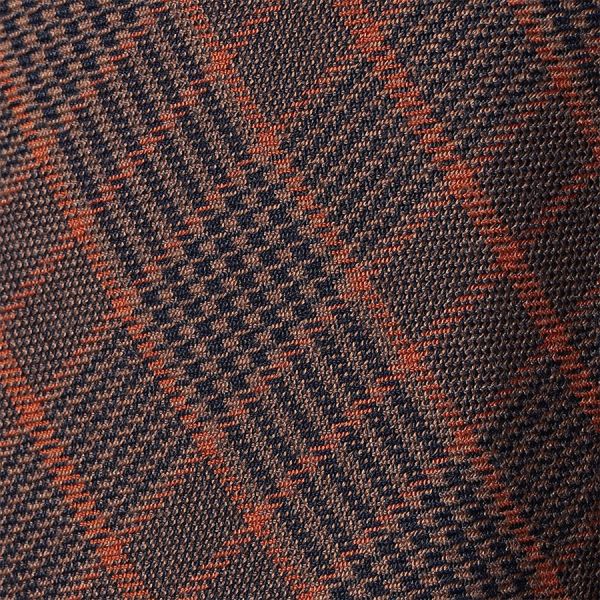 チェック柄ラップ風フレアスカート