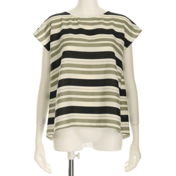 カラーボーダーブラウス