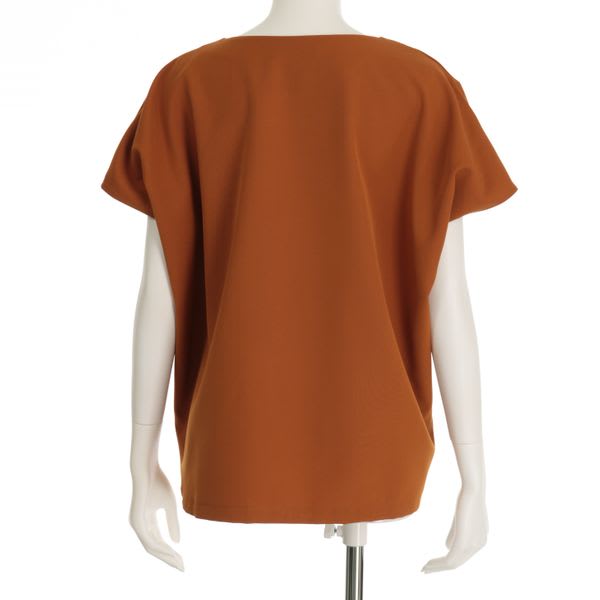 フロントリボンブラウス