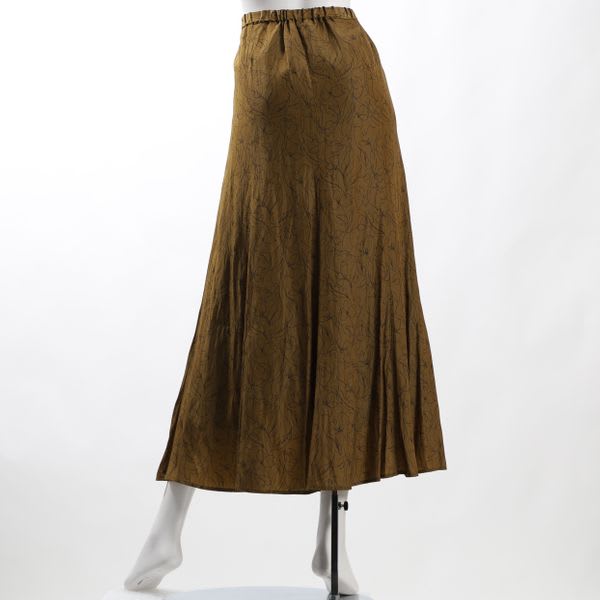 ラインプリントナローフレアスカート