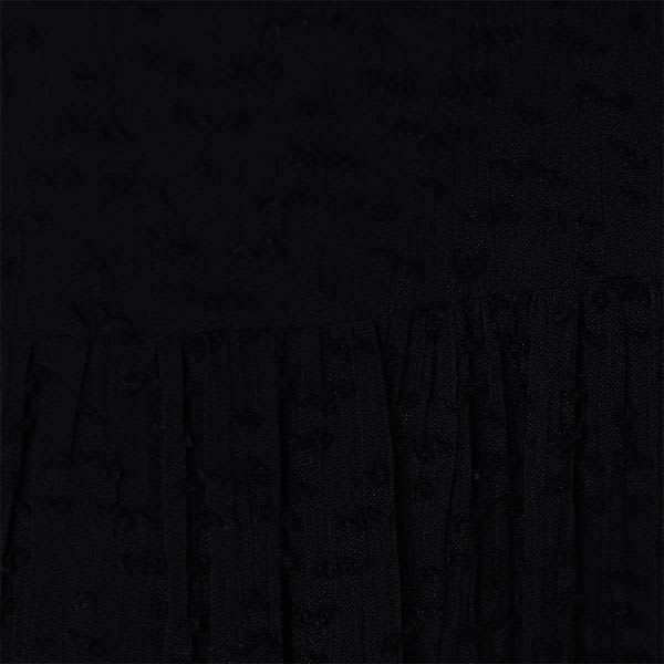 表情のある生地ウエストドロストデザインワンピース