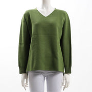 サイドスリットVネックハイゲージニット