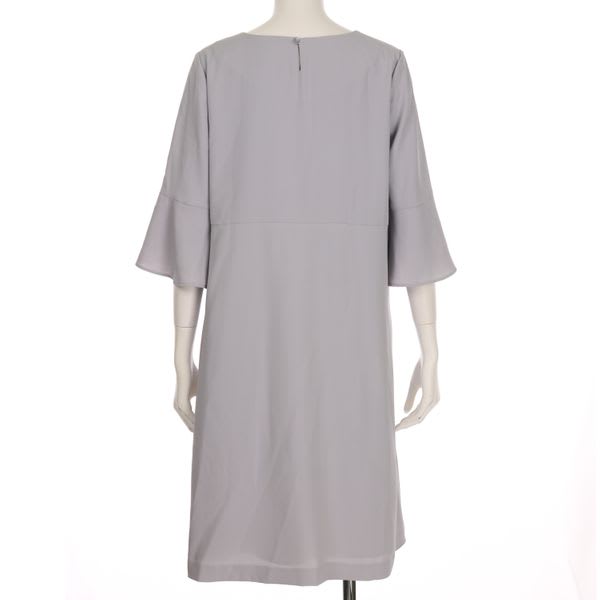 袖フレアワンピース