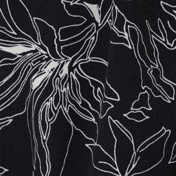 フリルアクセント総柄ワンピース