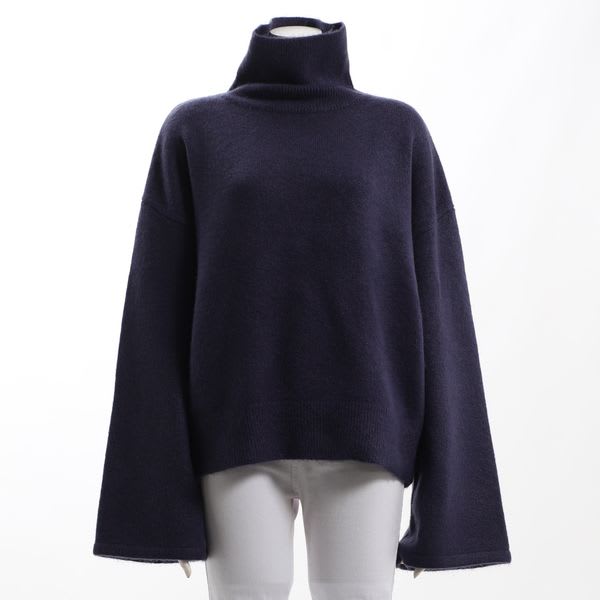 ドロップショルダーゆったりニット