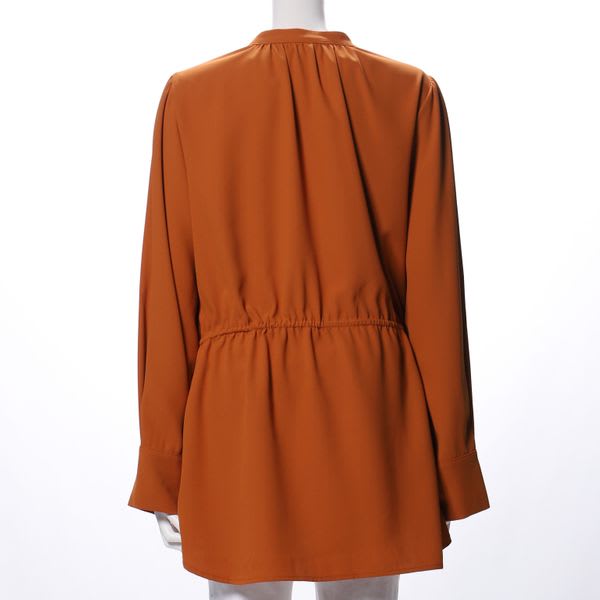 ウエストシャーリングブラウス