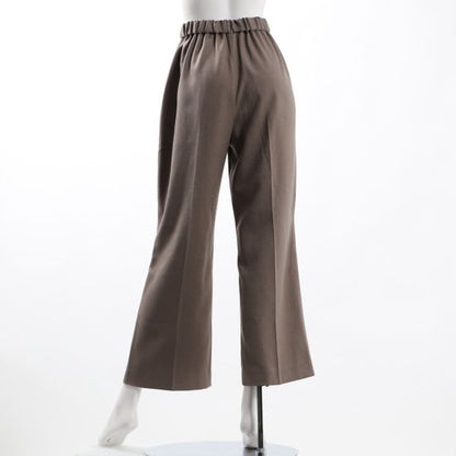 前ピンタックハイウエストパンツ