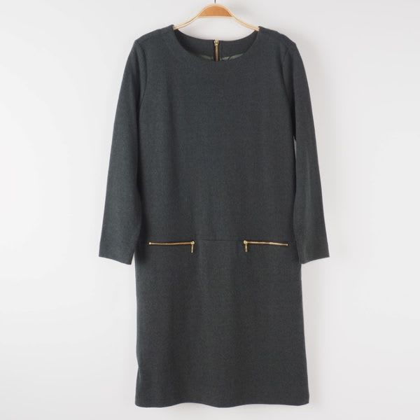 ジップポケット付きワンピース
