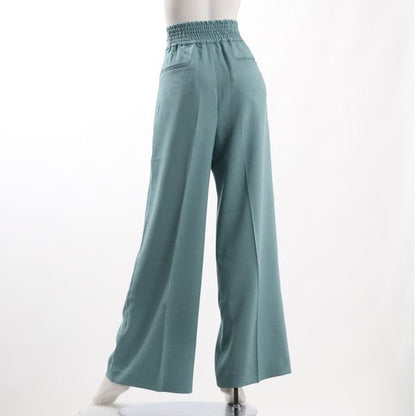 パイピングラインハイウエストワイドパンツ