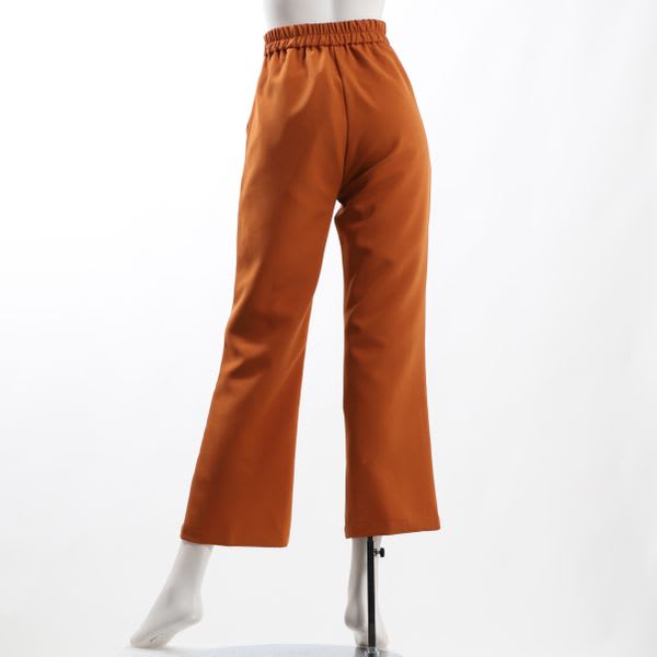 フロントスリットセンターシームフレアパンツ