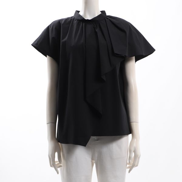 アシンメトリーフリルブラウス