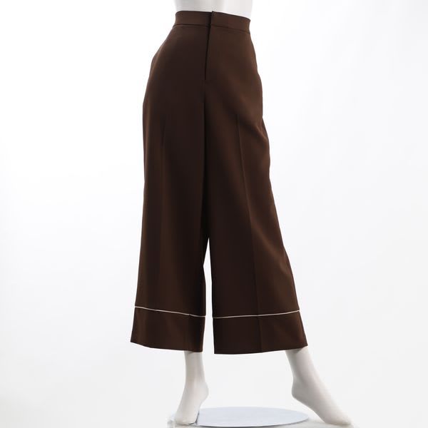 ライン入りワイドパンツ