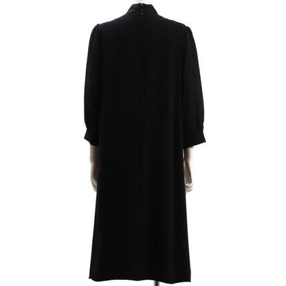 ドット柄Aラインワンピース