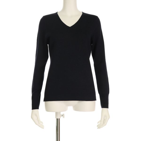 ラメVネックニットプルオーバー