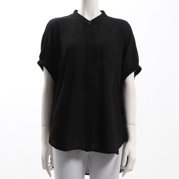 袖下リボンバンドカラーブラウス