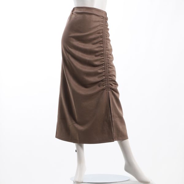 シャーリングセミタイトスカート