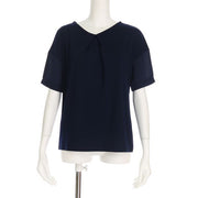 袖異素材切り替えカットソー