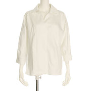 ざっくり開きＶネックシャツ