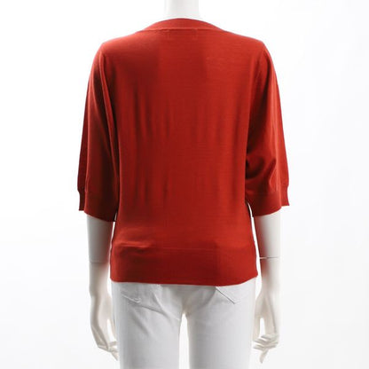 ボリュームスリーブクルーネックニット