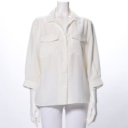 フラップポケット付きスキッパーブラウス