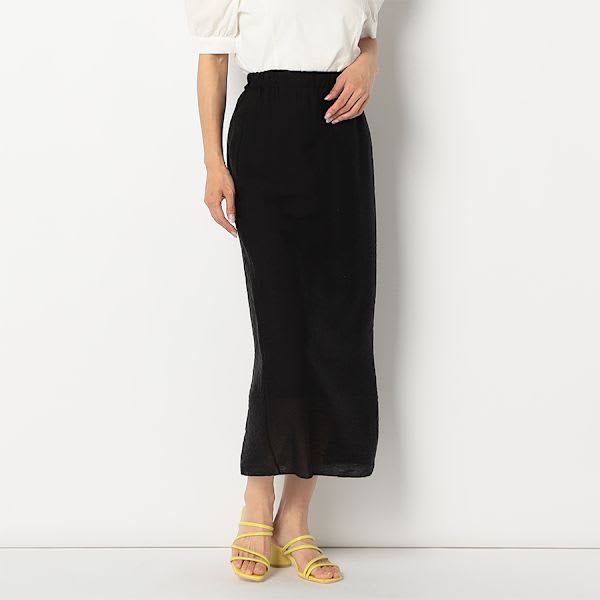 ドット柄スリットスカート