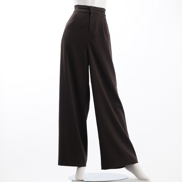 バイカラーデザインワイドパンツ