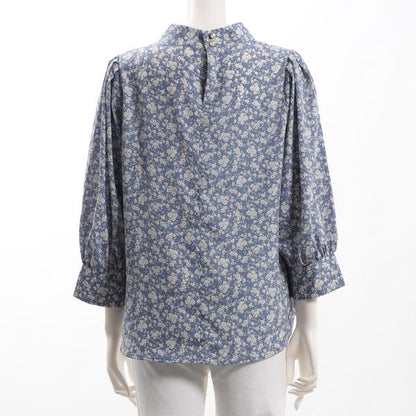 ボリュームスリーブスタンドカラーブラウス