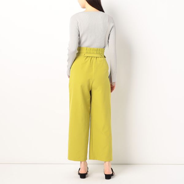 レイヤードデザインリブニット