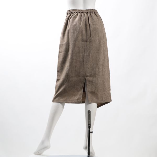 フロントボタンラップスカート