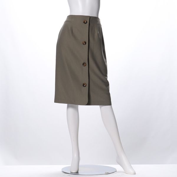 フロントボタンデザインタイトスカート