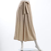 ウエストドロストデザインフレアパンツ