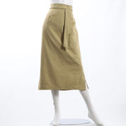 ウエストリボンデザインサイドスリットスカート