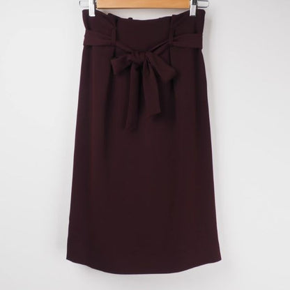 ウエストゴムリボンタイトスカート