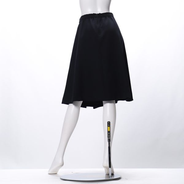 Dカンベルトデザインラップ風フレアスカート